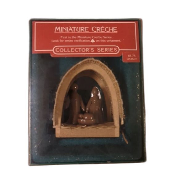Hallmark Keepsake Ornament Miniature Creche 1st Series Christmas - Picture 1 of 3